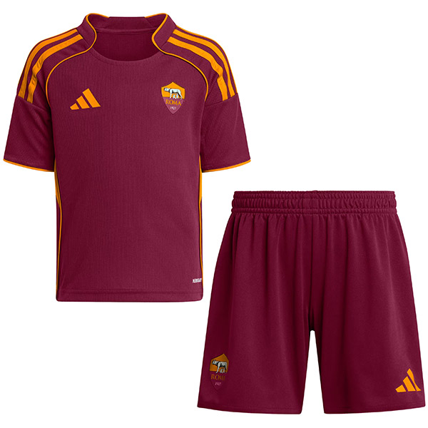 AS Roma home kids kit childrens jersey 2025-2026